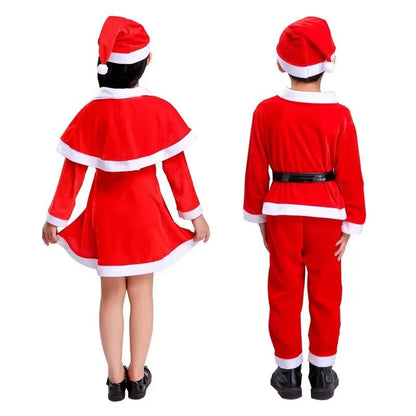 Kids Santa Costume Set – Classic Red Childrens Christmas Costume for Boys & Girls