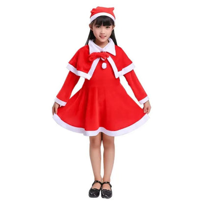 Kids Santa Costume Set – Classic Red Childrens Christmas Costume for Boys & Girls