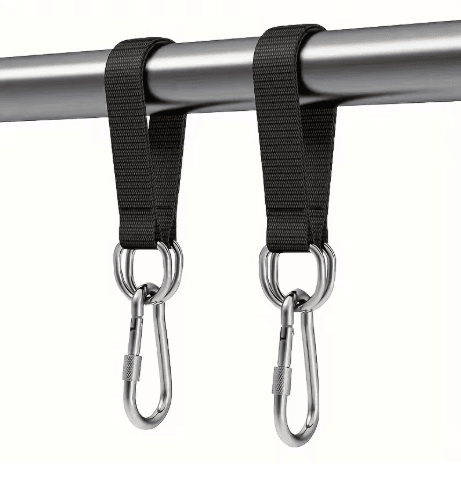 Durable Hammock Hanging Belt Set 1 to 2PCS Heavy Duty Straps with Steel Alloy Hooks for Camping and Hiking
