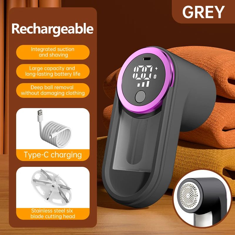 ONEKA Rechargeable Fabric Shaver & Lint Remover for Clothes - Sweater Shaver Defuzzer for Furniture