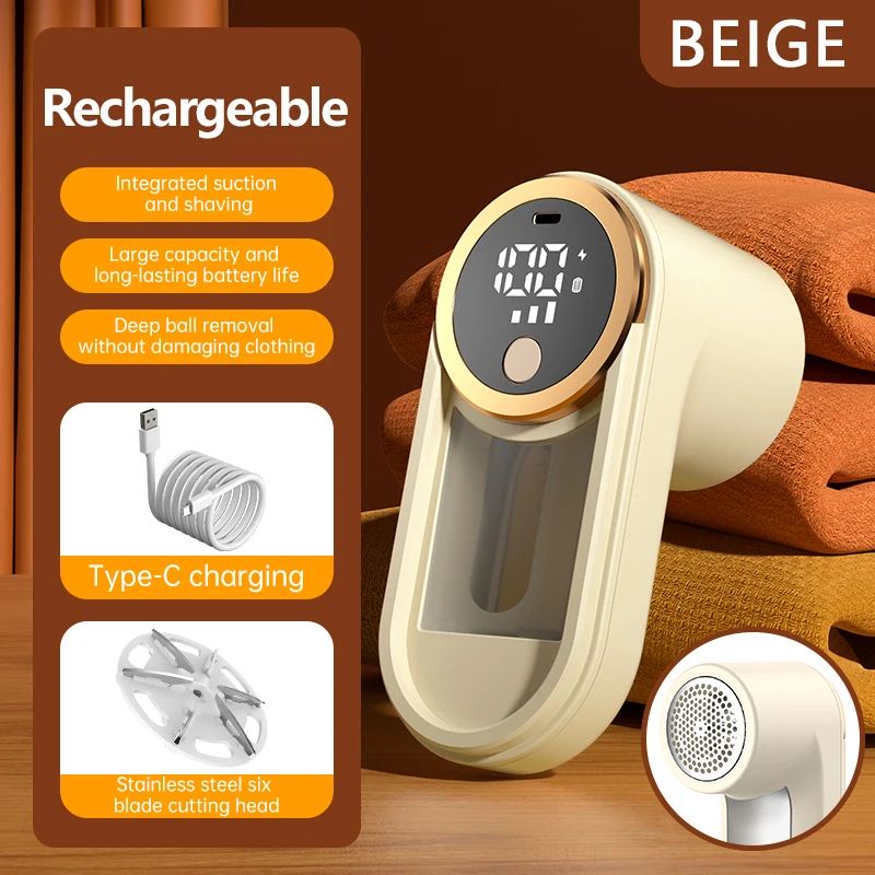 ONEKA Rechargeable Fabric Shaver & Lint Remover for Clothes - Sweater Shaver Defuzzer for Furniture