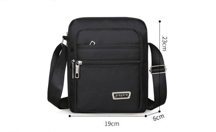 Waterproof Nylon Crossbody Bag, Large Satchel Messenger Shoulder Bags for Men, Casual Travel Handbags