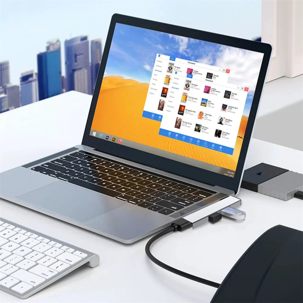 USB C HUB Multi USB Splitter Adapter for Macbook Pro, Air Pro, Xiaomi, Lenovo Computer Accessories