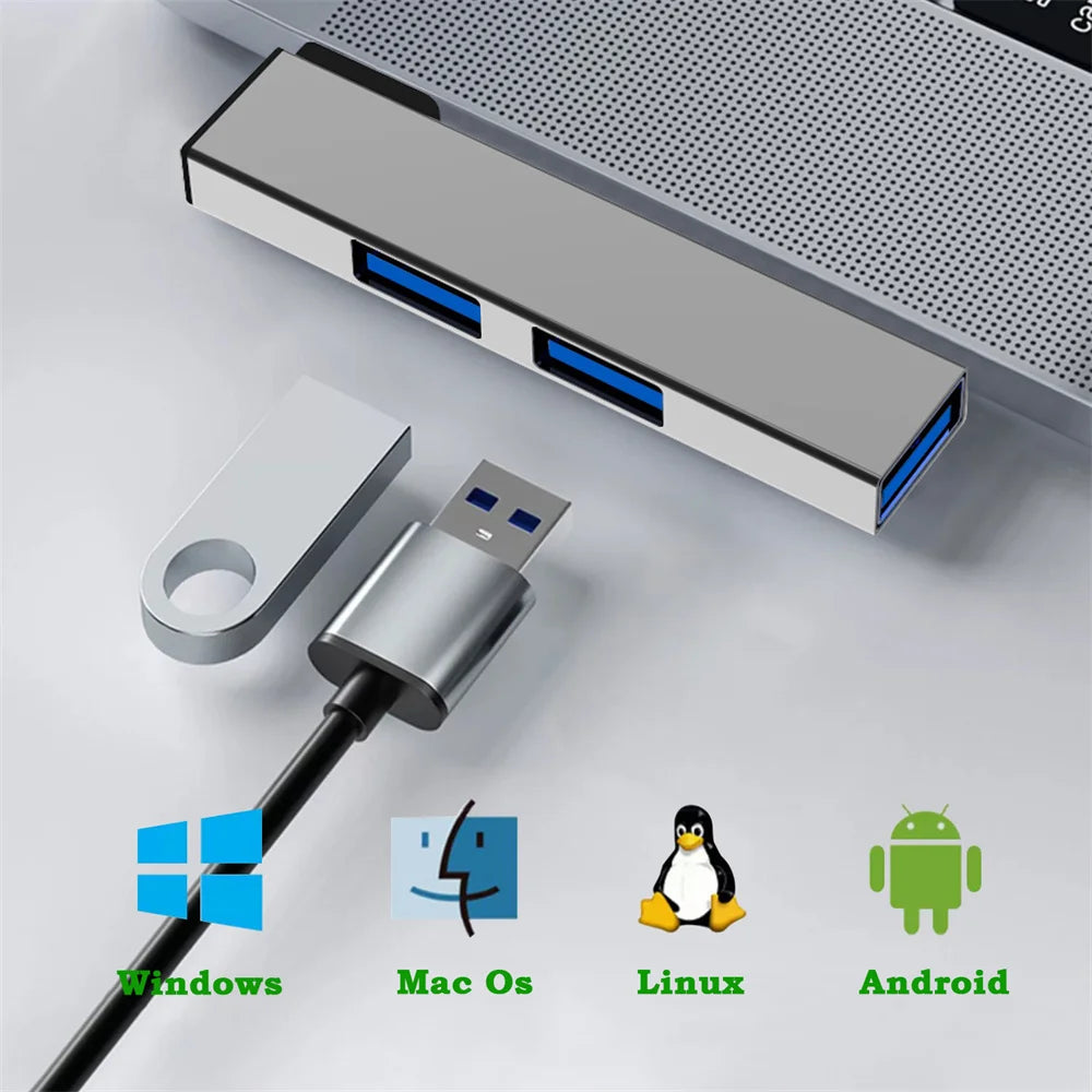 USB C HUB Multi USB Splitter Adapter for Macbook Pro, Air Pro, Xiaomi, Lenovo Computer Accessories