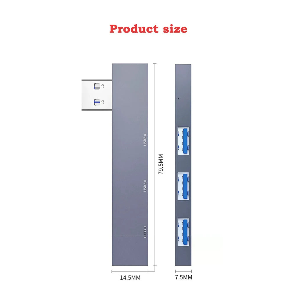 USB C HUB Multi USB Splitter Adapter for Macbook Pro, Air Pro, Xiaomi, Lenovo Computer Accessories
