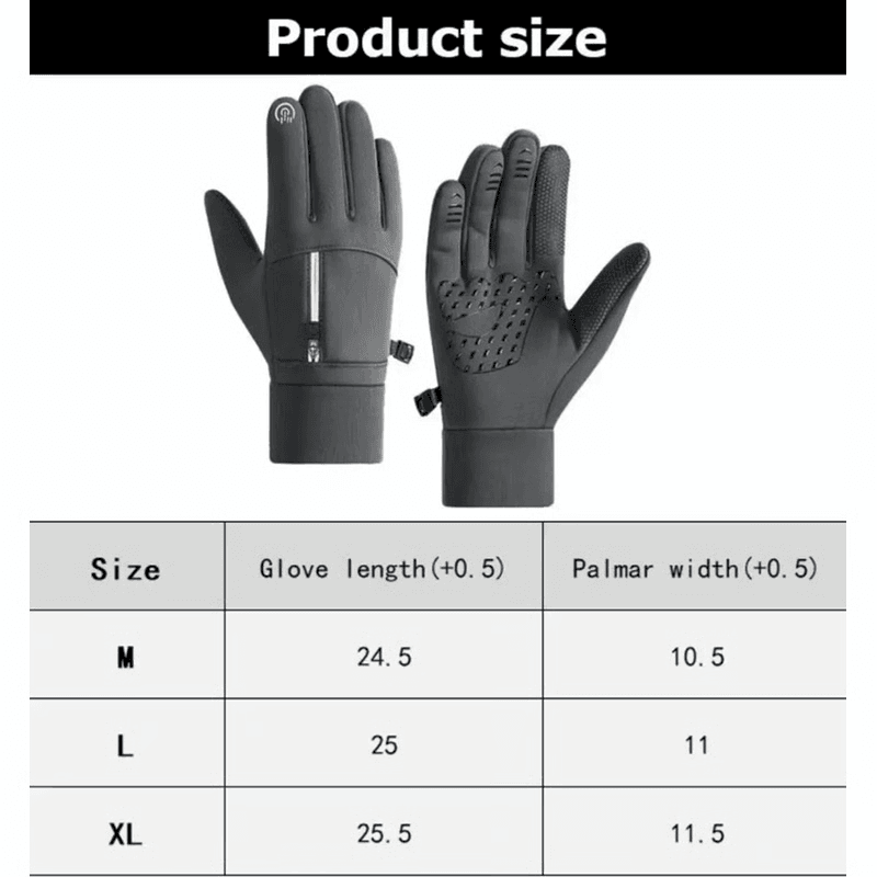 Thermal Waterproof Winter Gloves with Touchscreen Grip for Cycling, Driving & Outdoor Work