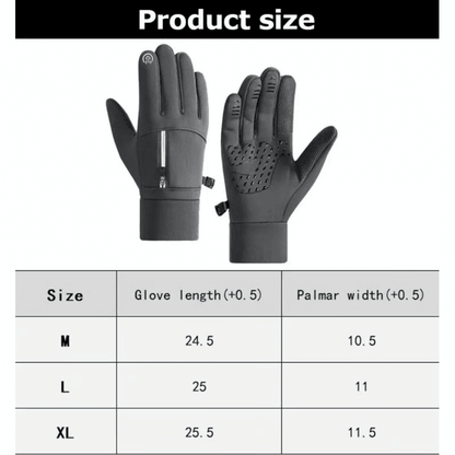Thermal Waterproof Winter Gloves with Touchscreen Grip for Cycling, Driving & Outdoor Work