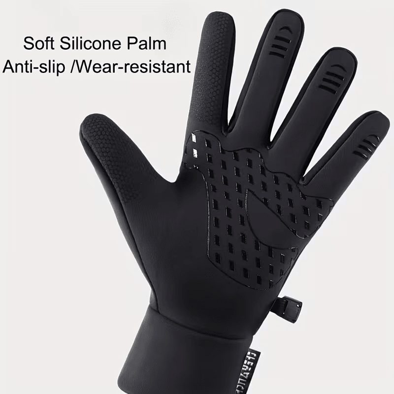 Thermal Waterproof Winter Gloves with Touchscreen Grip for Cycling, Driving & Outdoor Work