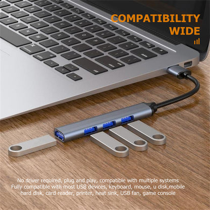 Port USB Type C HUB , Multi USB Splitter Adapter, OTG for MacBook, Lenovo, Xiaomi, HUAWEI, PC Computer Accessories