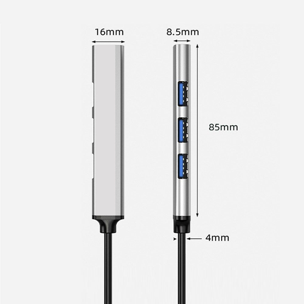 Port USB Type C HUB , Multi USB Splitter Adapter, OTG for MacBook, Lenovo, Xiaomi, HUAWEI, PC Computer Accessories