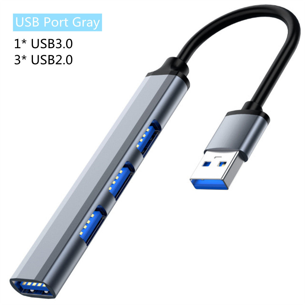 Port USB Type C HUB , Multi USB Splitter Adapter, OTG for MacBook, Lenovo, Xiaomi, HUAWEI, PC Computer Accessories