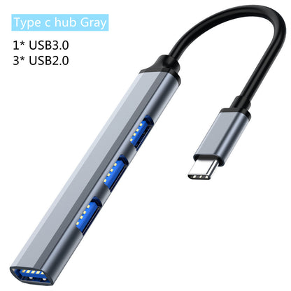 Port USB Type C HUB , Multi USB Splitter Adapter, OTG for MacBook, Lenovo, Xiaomi, HUAWEI, PC Computer Accessories