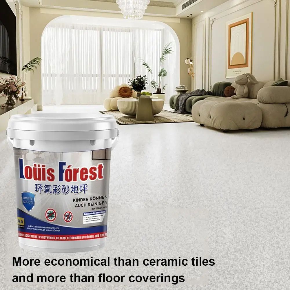 Luxury Marble Finish Epoxy Floor Coating Kit for Durable Glossy Home & Garage Floors