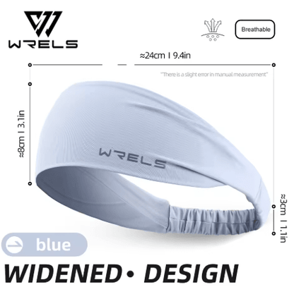 WRELS Sports Headband Elastic Sweat Absorbing Running and Fitness Head Band Unisex
