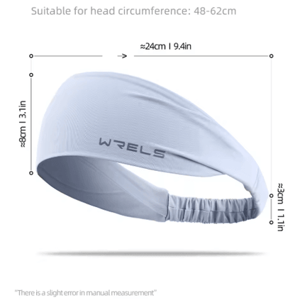 WRELS Sports Headband Elastic Sweat Absorbing Running and Fitness Head Band Unisex