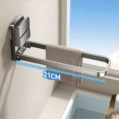 Detachable Towel Rack – Space-Saving Bathroom Organizer with Damage-Free Removal and Moisture-Resistant Design