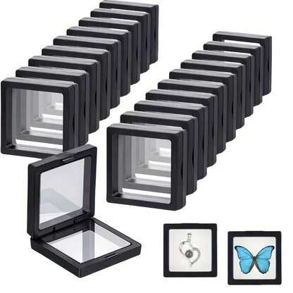 Plastic Display Box Set Ten Piece for Jewelry Coins and Collectibles