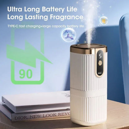 Rechargeable Portable Essential Oil Diffuser, 5-Level Mist Cordless Aromatherapy Humidifier for Home, Car & Office