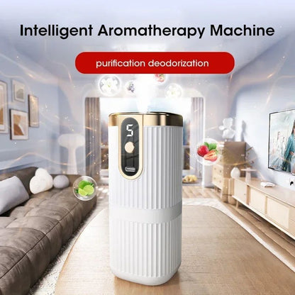 Rechargeable Portable Essential Oil Diffuser, 5-Level Mist Cordless Aromatherapy Humidifier for Home, Car & Office