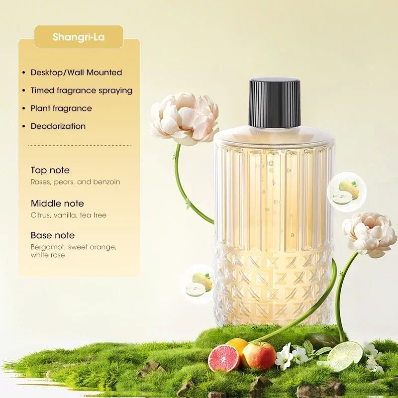 Rechargeable Portable Essential Oil Diffuser, 5-Level Mist Cordless Aromatherapy Humidifier for Home, Car & Office