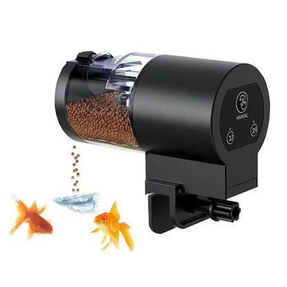 Automatic Fish Feeder with Timer – IP66 Waterproof 100ml Programmable Aquarium Food Dispenser for Fish, Turtles & Ponds