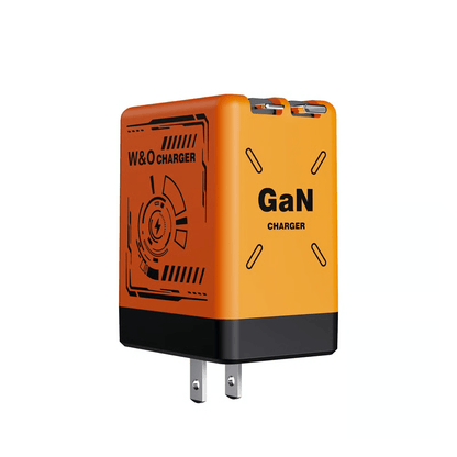 2 in 1 GaN 120W Fast Charger, Retractable Type-C & Lightning Cables for Fast, Efficient Power