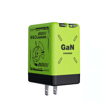 2 in 1 GaN 120W Fast Charger, Retractable Type-C & Lightning Cables for Fast, Efficient Power
