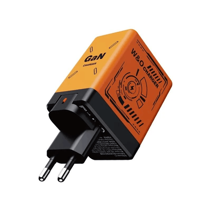 2 in 1 GaN 120W Fast Charger, Retractable Type-C & Lightning Cables for Fast, Efficient Power
