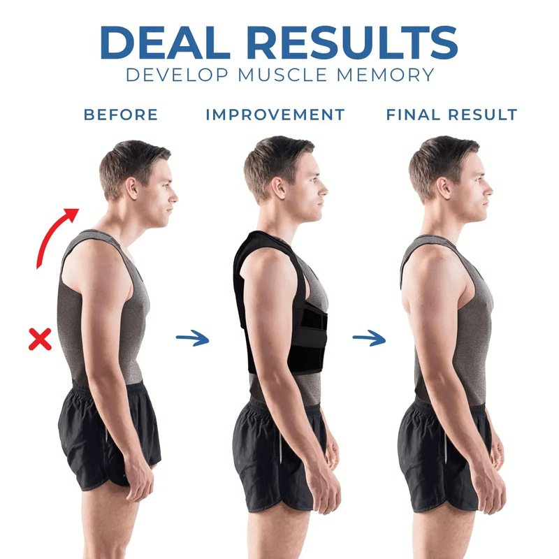 Back Brace Posture Corrector for Pain, Muscle Memory & Daily Spine Support
