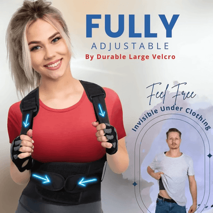 Posture Corrector Back Brace for Men & Women, Shoulder and Lumbar Pain Relief
