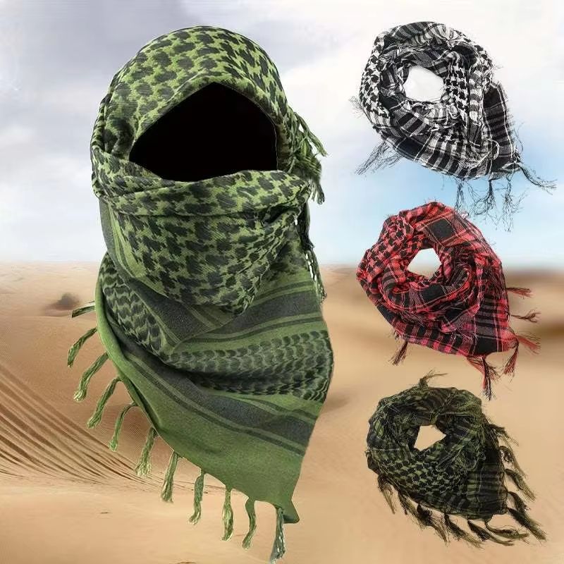 Keffiyeh Tactical Desert Scarf Shemagh Wrap for Men & Women