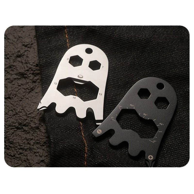 Ghost Shape Multi Tool Stainless Steel EDC Bottle Opener Pendant