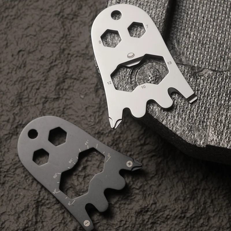 Ghost Shape Multi Tool Stainless Steel EDC Bottle Opener Pendant