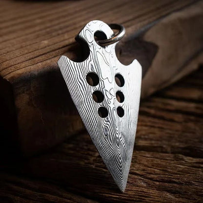 Adjustable Arrowhead Self Defense Necklace Outdoor Survival Pendant
