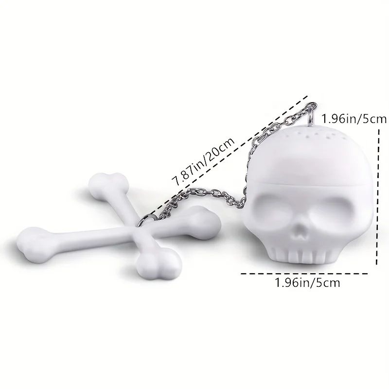 Skull Tea Infuser Silicone Filter