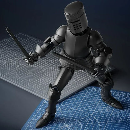 Paladin Knight 13-Joint Poseable Figure - 3D Printed Action Figure with Armor & Weapon Set