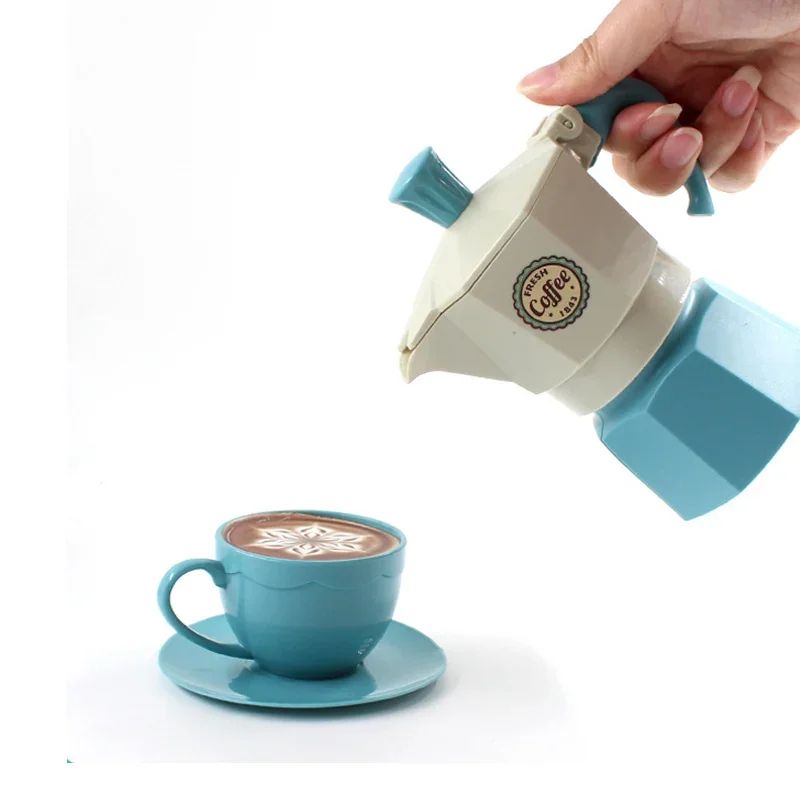 Kids Pretend Play Coffee Set with Cups & Treats – Afternoon Tea Playset for Play Kitchen Fun