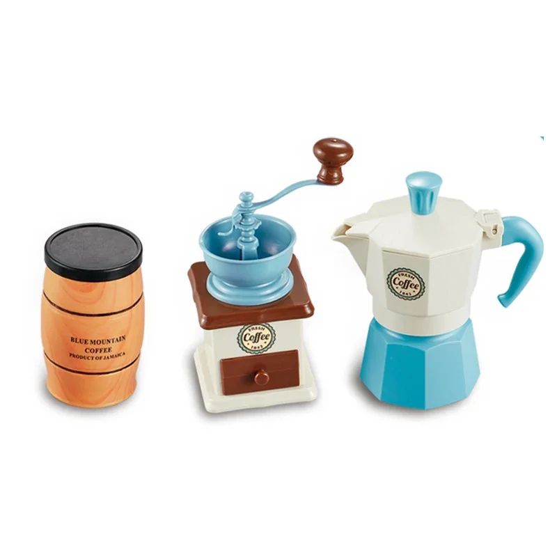 Kids Pretend Play Coffee Set with Cups & Treats – Afternoon Tea Playset for Play Kitchen Fun