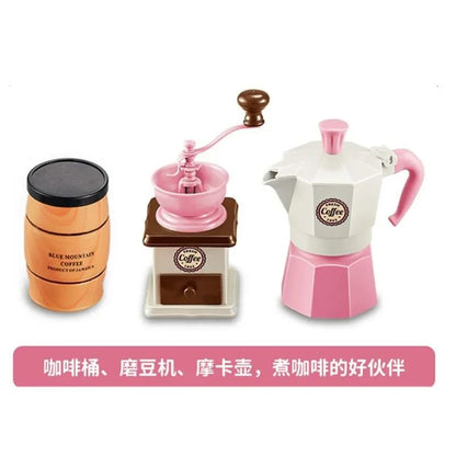 Kids Pretend Play Coffee Set with Cups & Treats – Afternoon Tea Playset for Play Kitchen Fun
