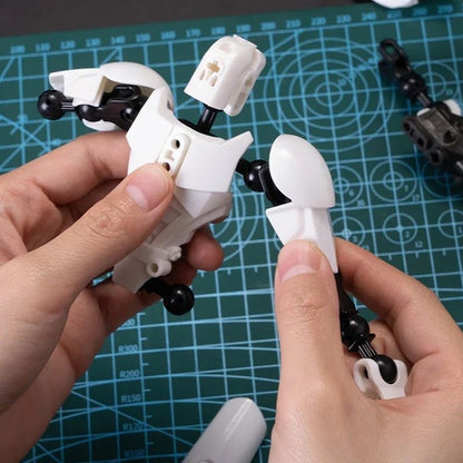 Dummy 13 Building Block Warrior – Multi-Jointed Poseable 3D Printed Mannequin Action Figure