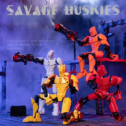 Dummy 13 Building Block Warrior – Multi-Jointed Poseable 3D Printed Mannequin Action Figure