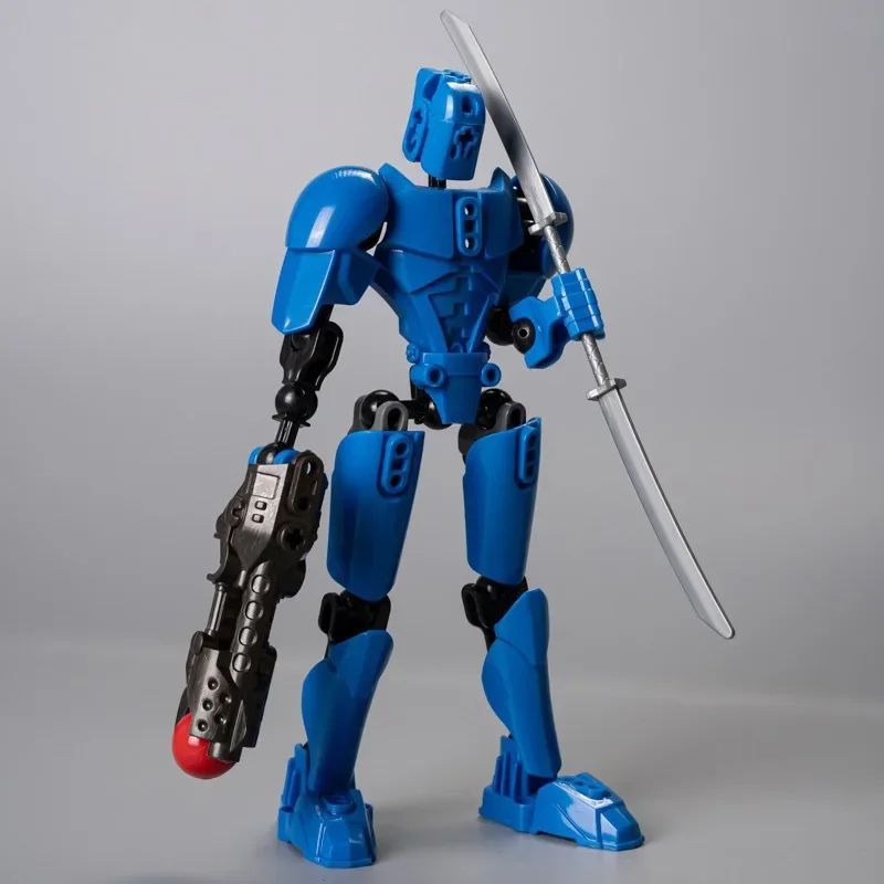 Dummy 13 Building Block Warrior – Multi-Jointed Poseable 3D Printed Mannequin Action Figure