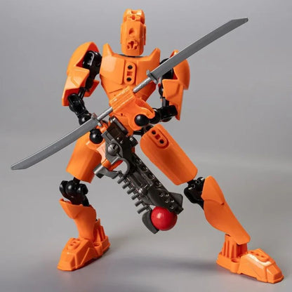 Dummy 13 Building Block Warrior – Multi-Jointed Poseable 3D Printed Mannequin Action Figure