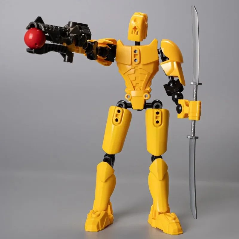 Dummy 13 Building Block Warrior – Multi-Jointed Poseable 3D Printed Mannequin Action Figure
