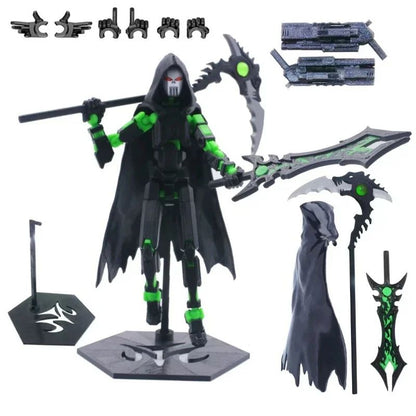 Titan 13 Poseable 3D Printed Action Figure – Articulated Robot Mannequin Toy for Creative Play & Display
