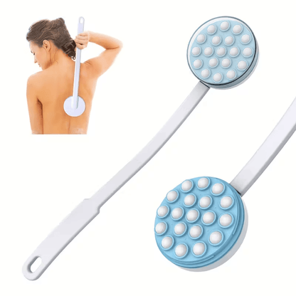Long Handle Back Lotion Applicator & Massager for Easy Self Care Without Assistance
