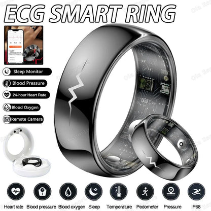 Smart Health Monitoring Ring Heart Rate SpO2 Blood Pressure Temperature Sleep Tracker