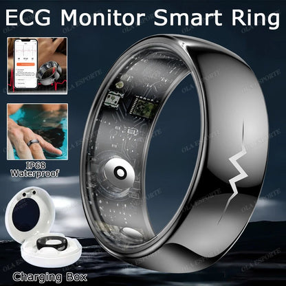 Smart Health Monitoring Ring Heart Rate SpO2 Blood Pressure Temperature Sleep Tracker