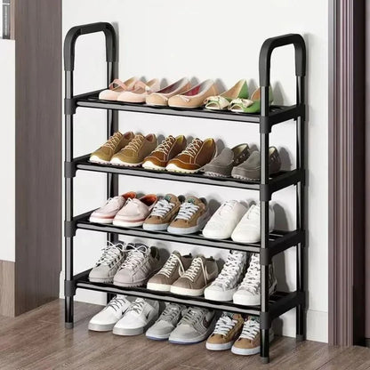 Multilayer Metal Shoe Rack Organizer for Entryway Bedroom Closet Storage