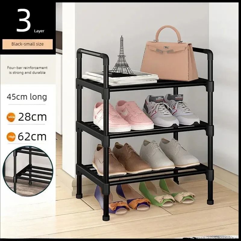 Multilayer Metal Shoe Rack Organizer for Entryway Bedroom Closet Storage